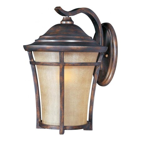 Maxim One Light Copper Oxide Golden Frost Glass Wall Lantern 40165GFCO
